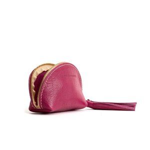 BRAND NEW!! Portland Leather Goods Taco Tassel Pouch. Color is Hibiscus Pink